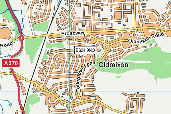 BS24 9NQ map - OS VectorMap District (Ordnance Survey) BS24 9NQ map - OS VectorMap District (Ordnance Survey)
