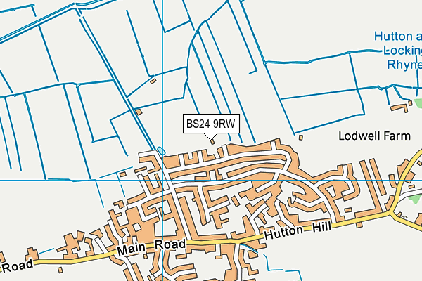 BS24 9RW map - OS VectorMap District (Ordnance Survey) BS24 9RW map - OS VectorMap District (Ordnance Survey)