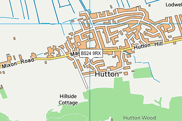 BS24 9RX map - OS VectorMap District (Ordnance Survey) BS24 9RX map - OS VectorMap District (Ordnance Survey)