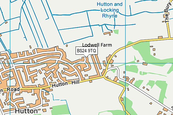 BS24 9TQ map - OS VectorMap District (Ordnance Survey)