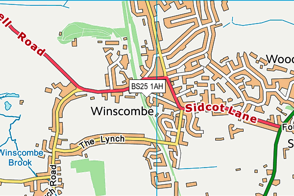 BS25 1AH map - OS VectorMap District (Ordnance Survey) BS25 1AH map - OS VectorMap District (Ordnance Survey)