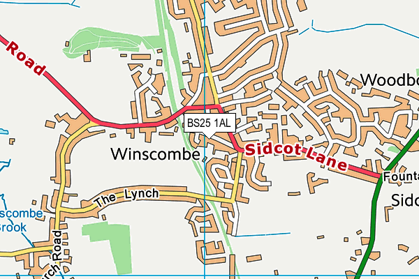 BS25 1AL map - OS VectorMap District (Ordnance Survey) BS25 1AL map - OS VectorMap District (Ordnance Survey)
