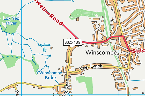 BS25 1BG map - OS VectorMap District (Ordnance Survey) BS25 1BG map - OS VectorMap District (Ordnance Survey)