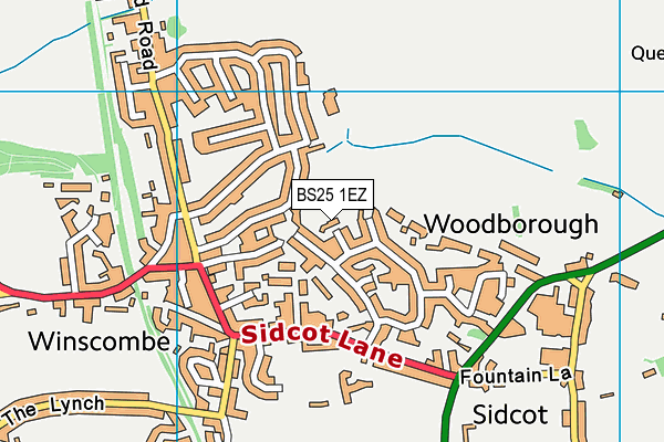 BS25 1EZ map - OS VectorMap District (Ordnance Survey) BS25 1EZ map - OS VectorMap District (Ordnance Survey)