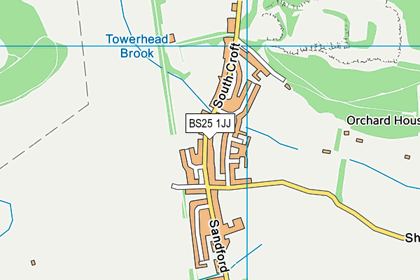 BS25 1JJ map - OS VectorMap District (Ordnance Survey) BS25 1JJ map - OS VectorMap District (Ordnance Survey)
