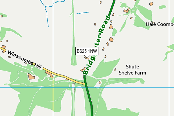 BS25 1NW map - OS VectorMap District (Ordnance Survey) BS25 1NW map - OS VectorMap District (Ordnance Survey)