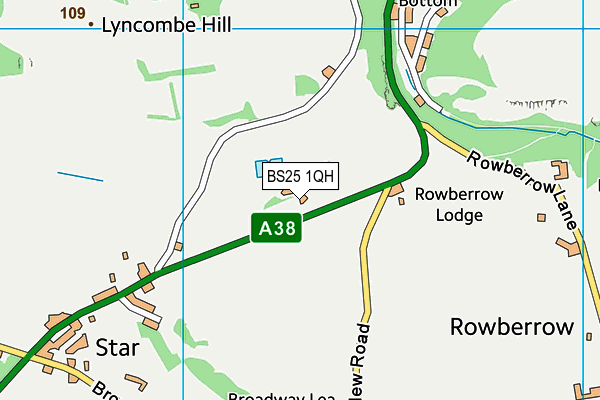 BS25 1QH map - OS VectorMap District (Ordnance Survey) BS25 1QH map - OS VectorMap District (Ordnance Survey)
