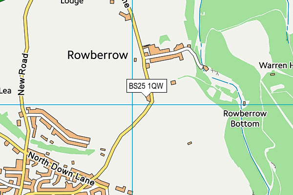 BS25 1QW map - OS VectorMap District (Ordnance Survey) BS25 1QW map - OS VectorMap District (Ordnance Survey)