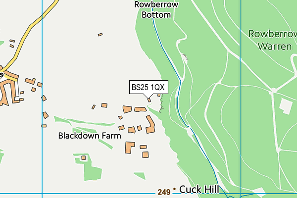BS25 1QX map - OS VectorMap District (Ordnance Survey) BS25 1QX map - OS VectorMap District (Ordnance Survey)