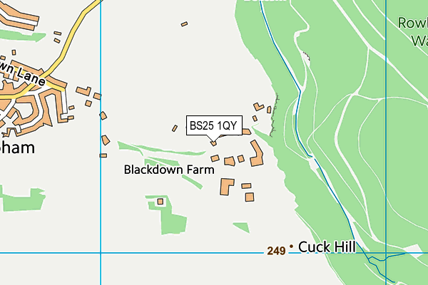 BS25 1QY map - OS VectorMap District (Ordnance Survey) BS25 1QY map - OS VectorMap District (Ordnance Survey)