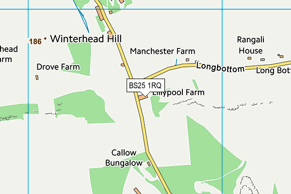 BS25 1RQ map - OS VectorMap District (Ordnance Survey) BS25 1RQ map - OS VectorMap District (Ordnance Survey)