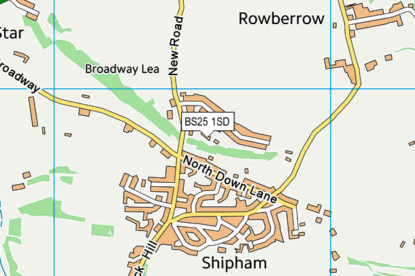 BS25 1SD map - OS VectorMap District (Ordnance Survey) BS25 1SD map - OS VectorMap District (Ordnance Survey)