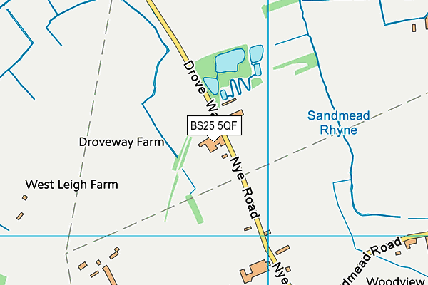 BS25 5QF map - OS VectorMap District (Ordnance Survey) BS25 5QF map - OS VectorMap District (Ordnance Survey)