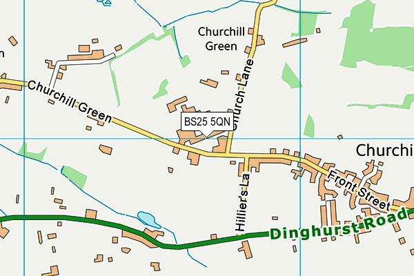 BS25 5QN map - OS VectorMap District (Ordnance Survey) BS25 5QN map - OS VectorMap District (Ordnance Survey)