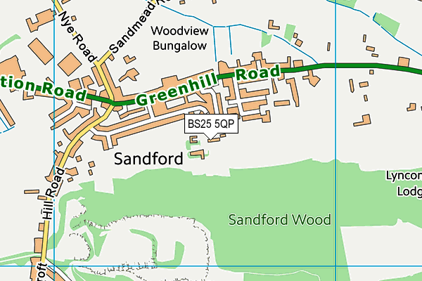 BS25 5QP map - OS VectorMap District (Ordnance Survey) BS25 5QP map - OS VectorMap District (Ordnance Survey)