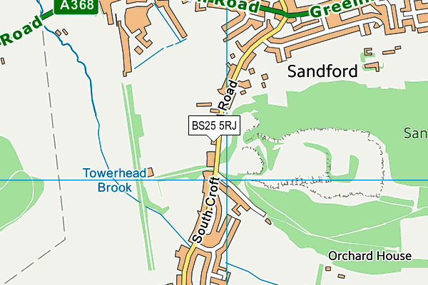 BS25 5RJ map - OS VectorMap District (Ordnance Survey) BS25 5RJ map - OS VectorMap District (Ordnance Survey)