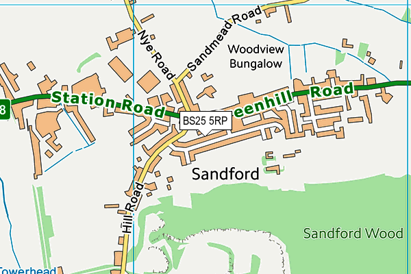 BS25 5RP map - OS VectorMap District (Ordnance Survey) BS25 5RP map - OS VectorMap District (Ordnance Survey)