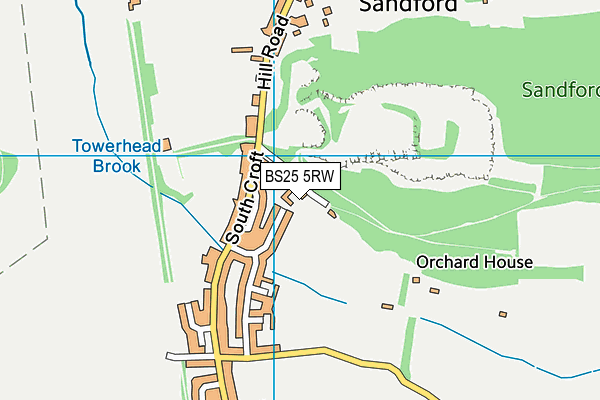 BS25 5RW map - OS VectorMap District (Ordnance Survey) BS25 5RW map - OS VectorMap District (Ordnance Survey)