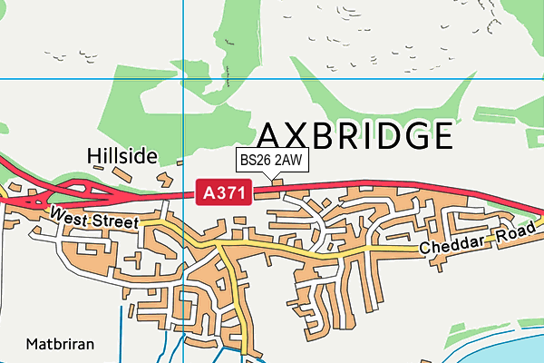 BS26 2AW map - OS VectorMap District (Ordnance Survey) BS26 2AW map - OS VectorMap District (Ordnance Survey)