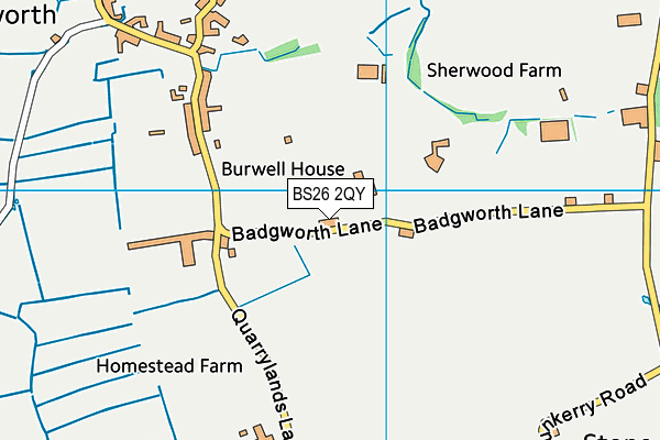 BS26 2QY map - OS VectorMap District (Ordnance Survey)