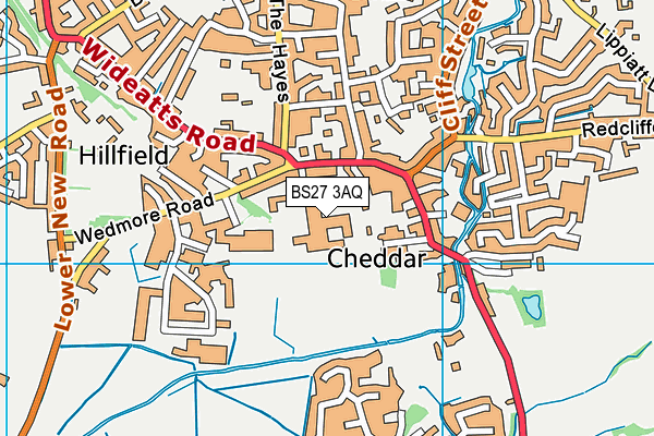 BS27 3AQ map - OS VectorMap District (Ordnance Survey) BS27 3AQ map - OS VectorMap District (Ordnance Survey)