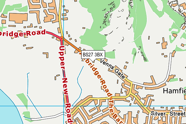 BS27 3BX map - OS VectorMap District (Ordnance Survey)