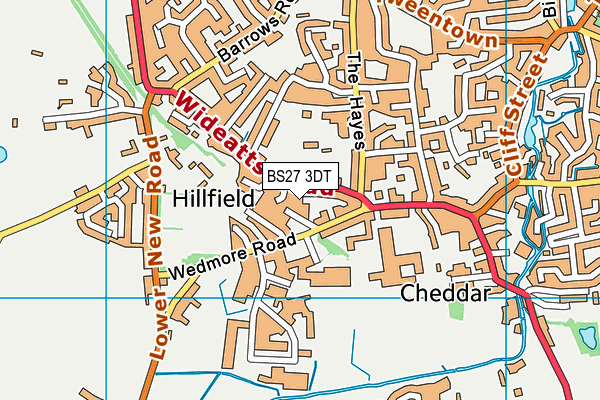 BS27 3DT map - OS VectorMap District (Ordnance Survey) BS27 3DT map - OS VectorMap District (Ordnance Survey)
