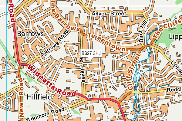 BS27 3HJ map - OS VectorMap District (Ordnance Survey) BS27 3HJ map - OS VectorMap District (Ordnance Survey)