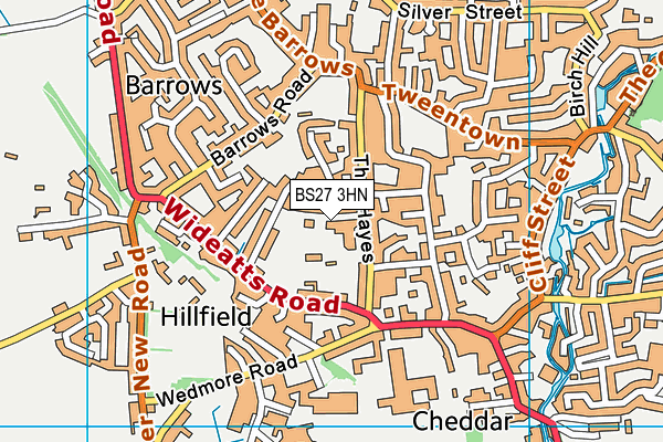 BS27 3HN map - OS VectorMap District (Ordnance Survey)