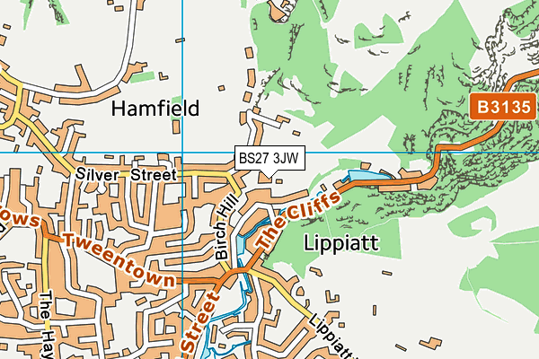 BS27 3JW map - OS VectorMap District (Ordnance Survey) BS27 3JW map - OS VectorMap District (Ordnance Survey)