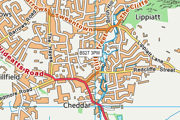 BS27 3PW map - OS VectorMap District (Ordnance Survey) BS27 3PW map - OS VectorMap District (Ordnance Survey)