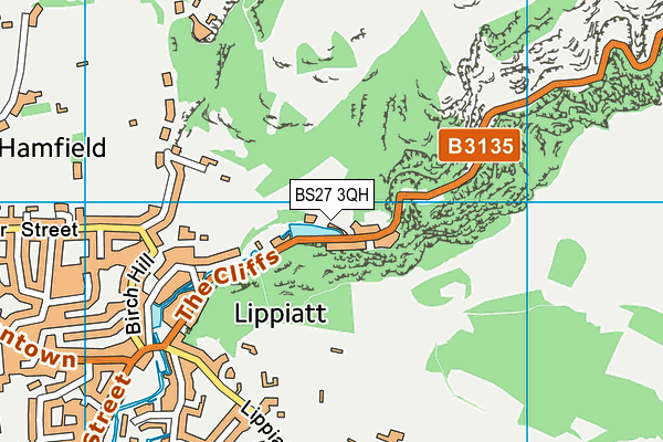 BS27 3QH map - OS VectorMap District (Ordnance Survey) BS27 3QH map - OS VectorMap District (Ordnance Survey)