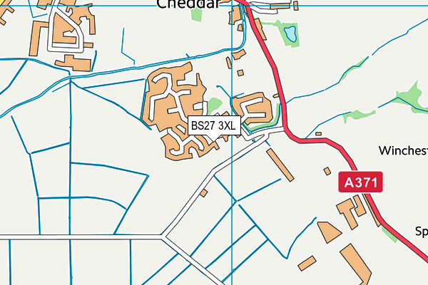 BS27 3XL map - OS VectorMap District (Ordnance Survey) BS27 3XL map - OS VectorMap District (Ordnance Survey)