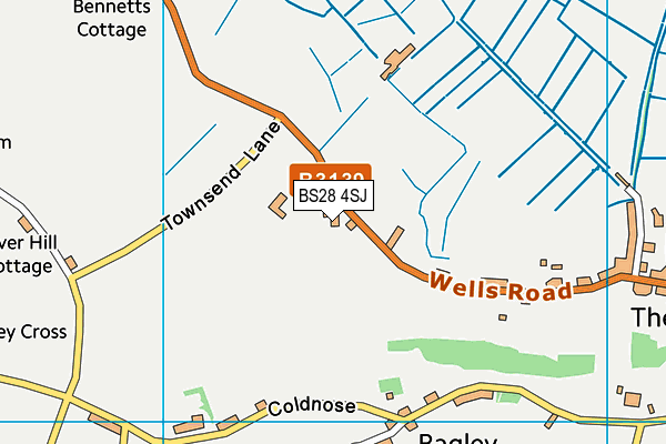 BS28 4SJ map - OS VectorMap District (Ordnance Survey) BS28 4SJ map - OS VectorMap District (Ordnance Survey)