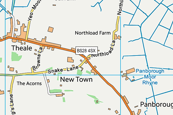 BS28 4SX map - OS VectorMap District (Ordnance Survey) BS28 4SX map - OS VectorMap District (Ordnance Survey)
