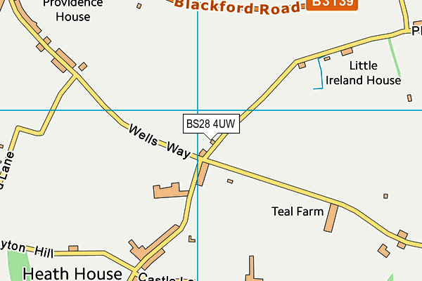 BS28 4UW map - OS VectorMap District (Ordnance Survey) BS28 4UW map - OS VectorMap District (Ordnance Survey)
