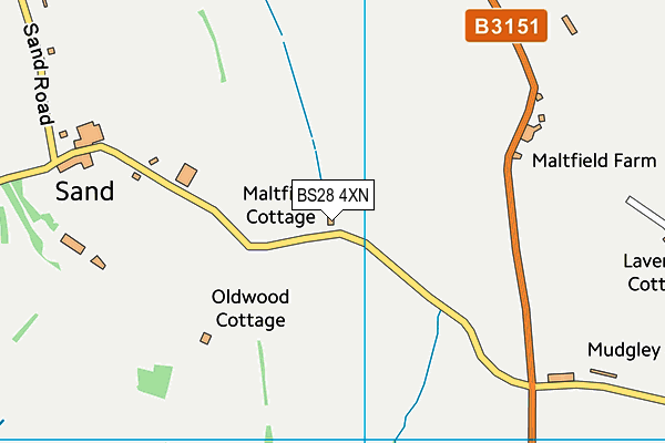 BS28 4XN map - OS VectorMap District (Ordnance Survey) BS28 4XN map - OS VectorMap District (Ordnance Survey)