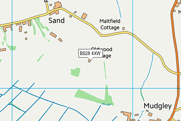 BS28 4XW map - OS VectorMap District (Ordnance Survey) BS28 4XW map - OS VectorMap District (Ordnance Survey)