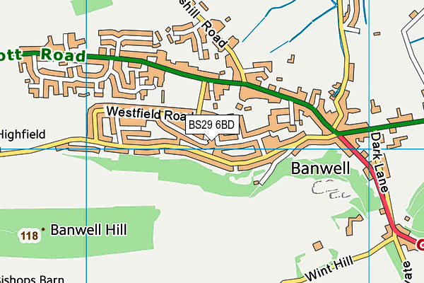 BS29 6BD map - OS VectorMap District (Ordnance Survey) BS29 6BD map - OS VectorMap District (Ordnance Survey)