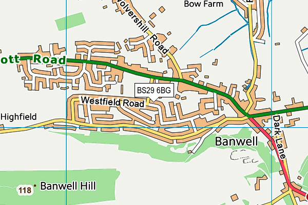 BS29 6BG map - OS VectorMap District (Ordnance Survey) BS29 6BG map - OS VectorMap District (Ordnance Survey)