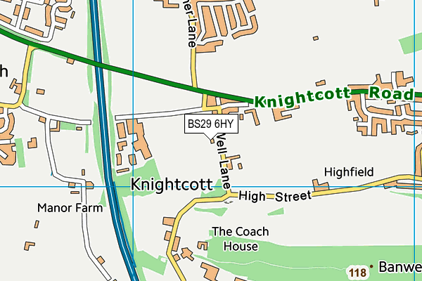 BS29 6HY map - OS VectorMap District (Ordnance Survey)