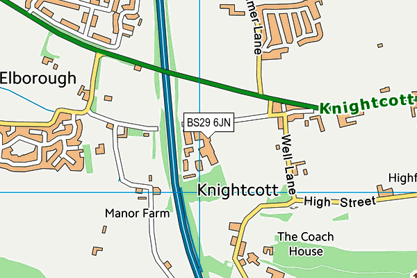BS29 6JN map - OS VectorMap District (Ordnance Survey) BS29 6JN map - OS VectorMap District (Ordnance Survey)