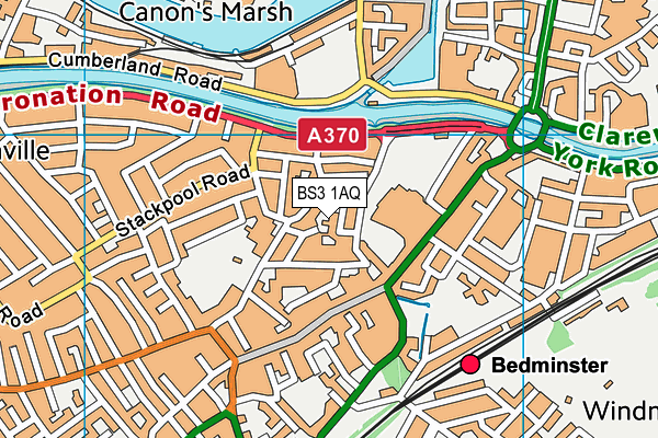 BS3 1AQ map - OS VectorMap District (Ordnance Survey) BS3 1AQ map - OS VectorMap District (Ordnance Survey)