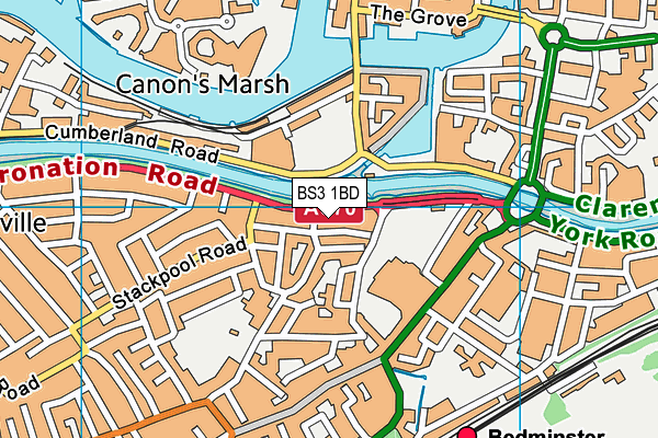 BS3 1BD map - OS VectorMap District (Ordnance Survey) BS3 1BD map - OS VectorMap District (Ordnance Survey)