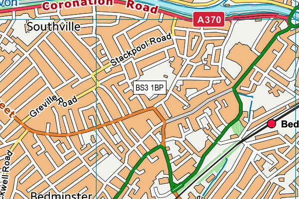 BS3 1BP map - OS VectorMap District (Ordnance Survey)