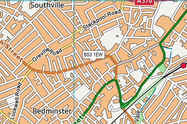 BS3 1EW map - OS VectorMap District (Ordnance Survey) BS3 1EW map - OS VectorMap District (Ordnance Survey)