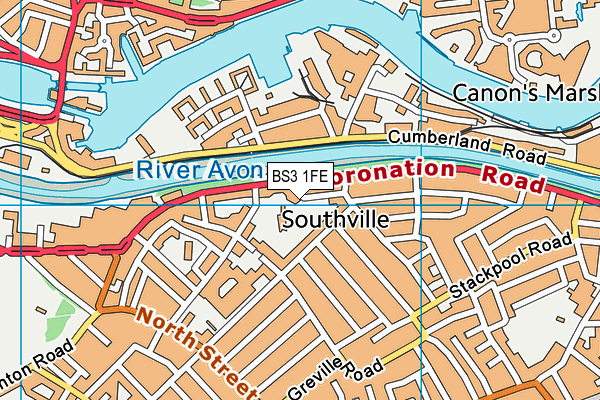 BS3 1FE map - OS VectorMap District (Ordnance Survey)
