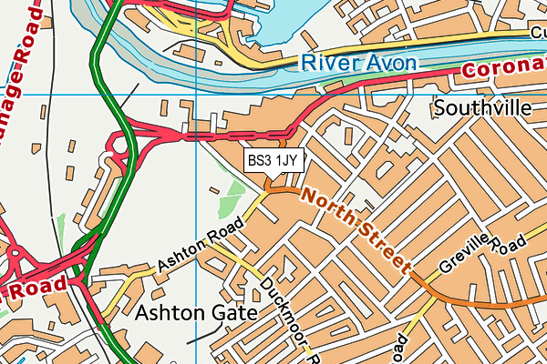 BS3 1JY map - OS VectorMap District (Ordnance Survey) BS3 1JY map - OS VectorMap District (Ordnance Survey)