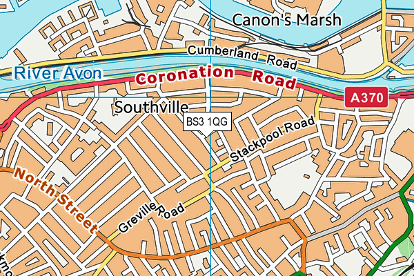 BS3 1QG map - OS VectorMap District (Ordnance Survey)