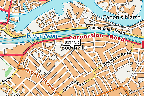 BS3 1QR map - OS VectorMap District (Ordnance Survey) BS3 1QR map - OS VectorMap District (Ordnance Survey)